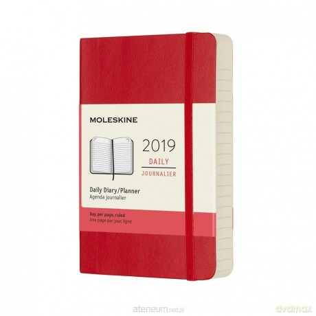 Kalendarz 2019 dzienny 12MP czarw. szkarłatny [KALENDARZ]