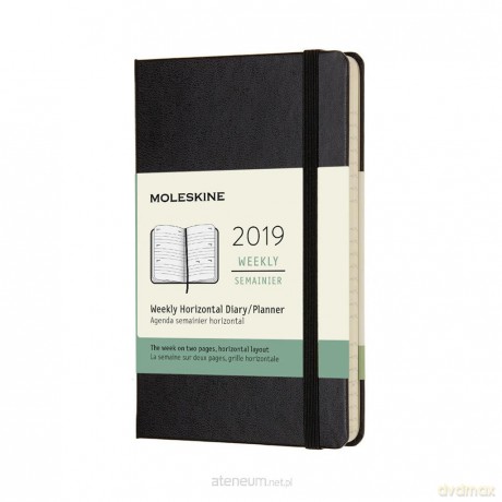 Kalendarz 2019 tygodniowy 12MP czarny horyzont [KALENDARZ]