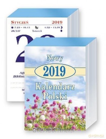 Kalendarz zdzierak 2019 - Kalendarz Polski KL5 [KALENDARZ]