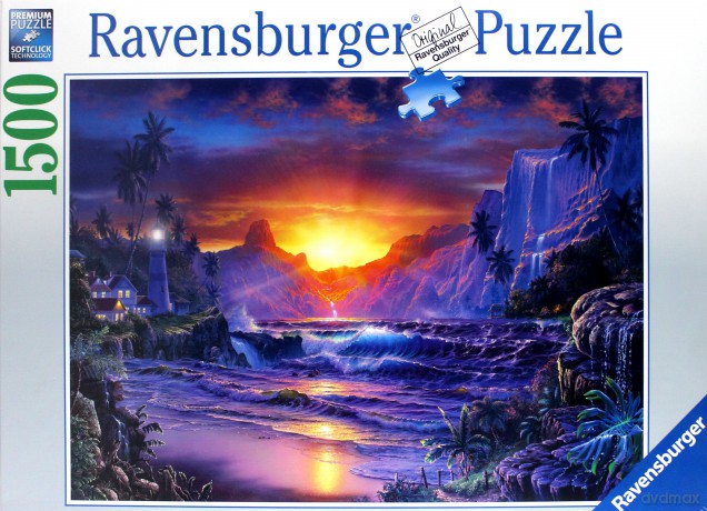 RAVENSBURGER 1500 el. Wschód slońca w raju [PUZZLE]