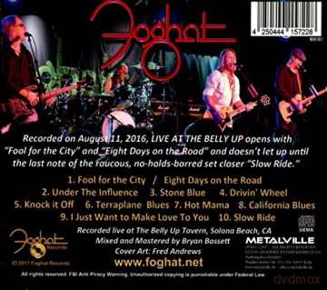 Foghat: Live At The Belly Up (digipack) [CD]