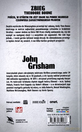 Theodore Boone zbieg - John Grisham [KSIĄŻKA]