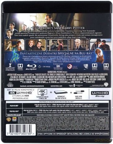 Fantastyczne zwierzęta: Zbrodnie Grindelwalda [Blu-Ray 4K]+[Blu-Ray]