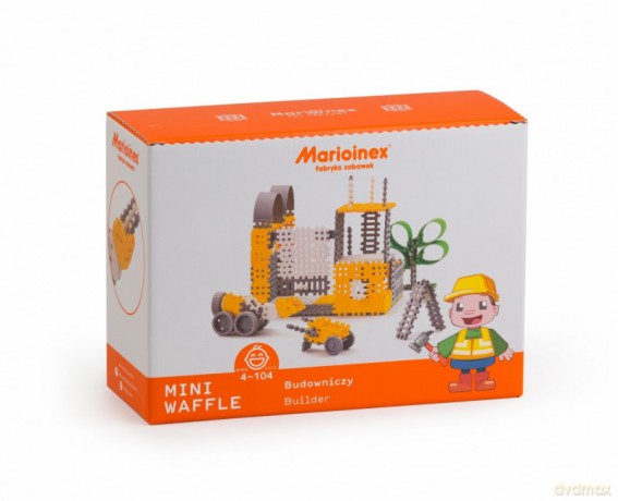 Klocki konstrukcyjne Mini Waffle Budowniczy Zestaw Duży [KLOCKI]