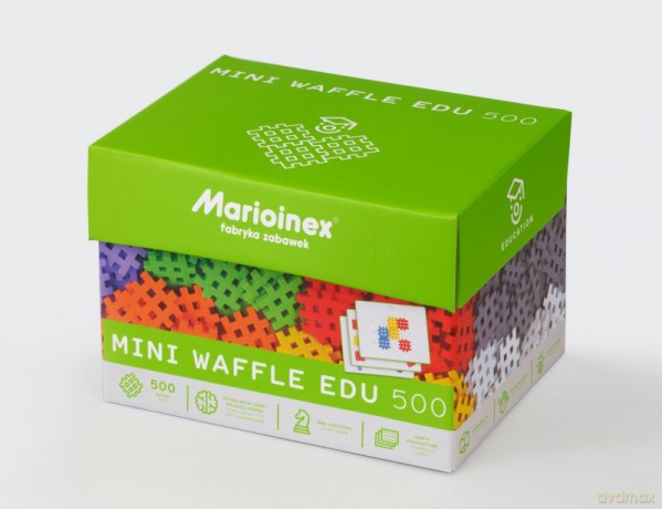 konstrukcyjne Mini Waffle EDU 500 z kartami [KLOCKI]