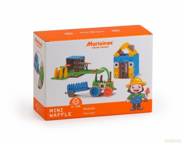 Klocki konstrukcyjne Mini Waffle Rolnik Zestaw Duży [KLOCKI]