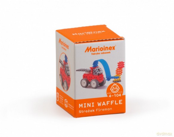 Klocki konstrukcyjne Mini Waffle Strażak Zestaw Mały [KLOCKI]