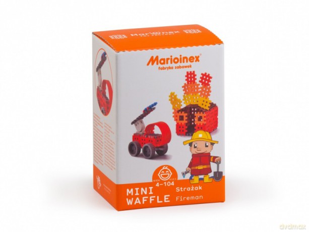Klocki konstrukcyjne Mini Waffle Strażak Zestaw Średni [KLOCKI]