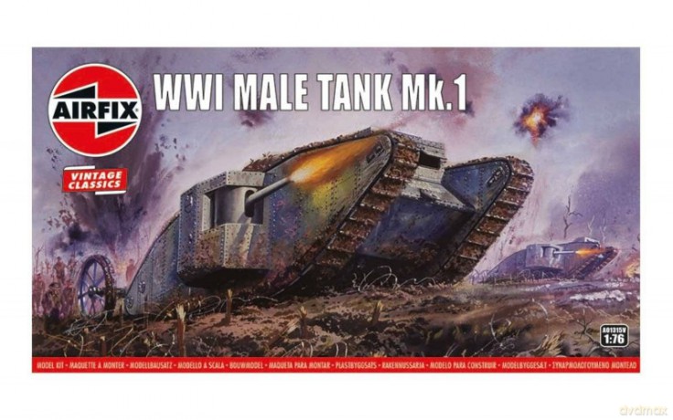 Model plastikowy Czołg WWI Male