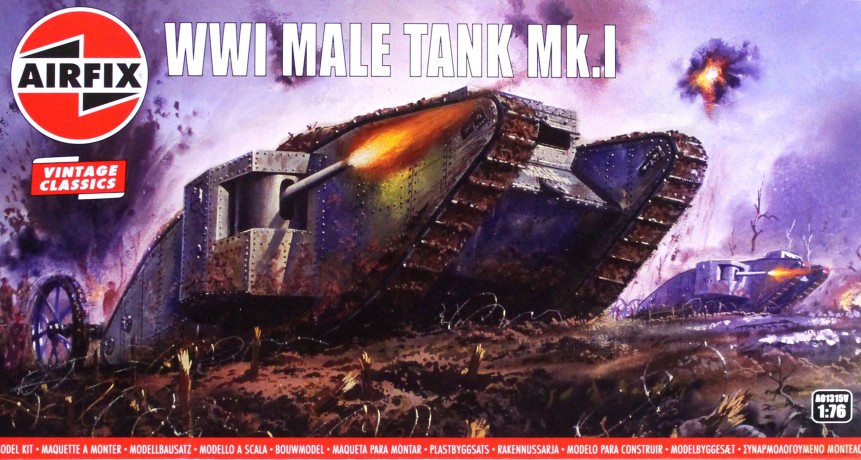 Model plastikowy Czołg WWI Male