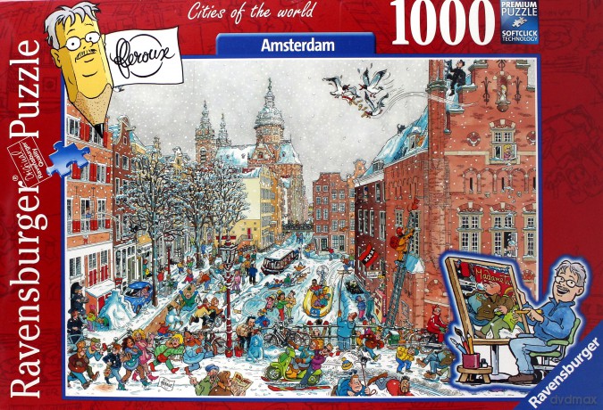 RAVENSBURGER 1000 el. - Amsterdam zimą [PUZZLE]