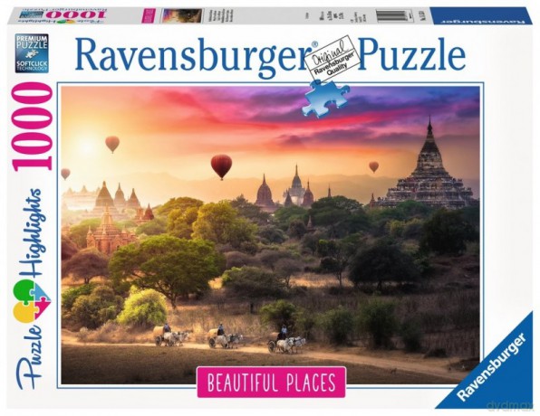 RAVENSBURGER 1000 el. - Balony nad Myanmar [PUZZLE]