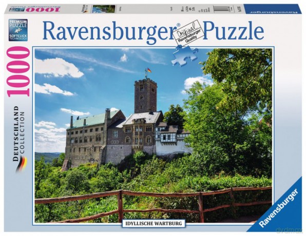 RAVENSBURGER 1000 el. - Idylliczny Wartburg [PUZZLE]
