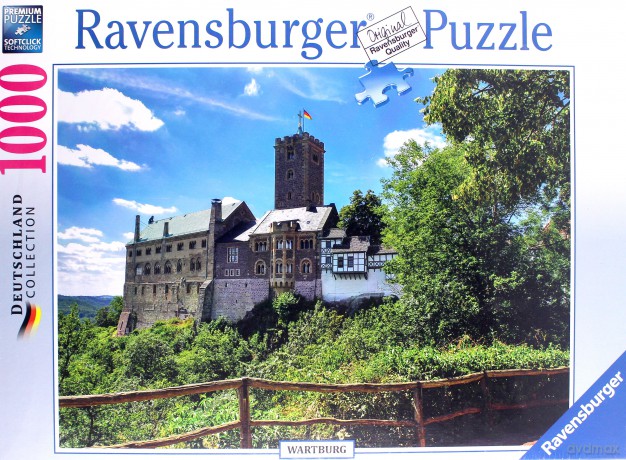 RAVENSBURGER 1000 el. - Idylliczny Wartburg [PUZZLE]