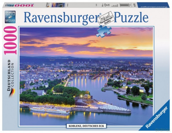 RAVENSBURGER 1000 el. - Koblenz, niemiecki narożnik [PUZZLE]