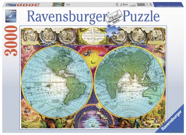 RAVENSBURGER 3000 el. - Antyczna Mapa [PUZZLE]