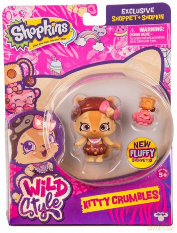 Shopkins Sezon 9 Wild Shoppets - Kitty Crumbles [FIGURKA]