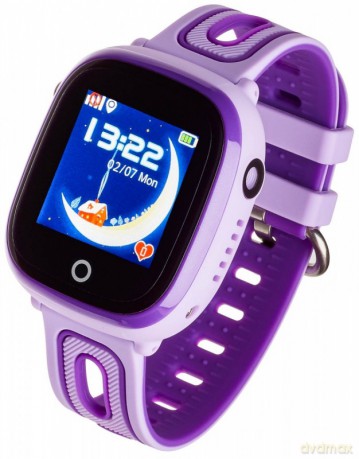 Smartwatch zegarek Kids Happy fioletowy
