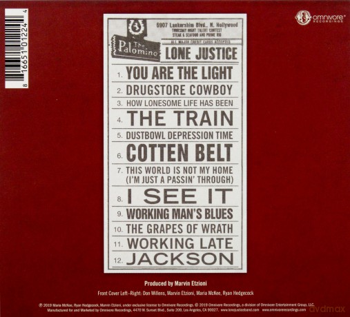 Lone Justice: Live At The Palomino [CD]