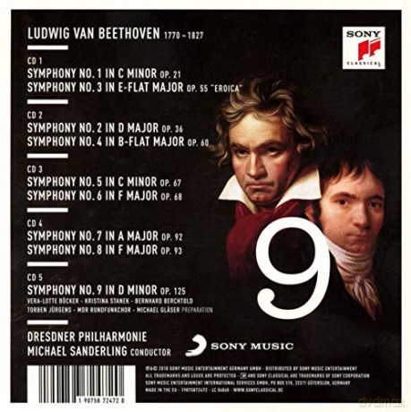 Michael Sanderling: Beethoven: The Nine Symphonies [5CD]