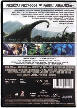 Park Jurajski Kolekcja: Park Jurajski  / Park Jurajski 2. Zaginiony świat / Park Jurajski 3 / Jurassic World / Jurassic World: Upadłe Królestwo Pakiet [5DVD]