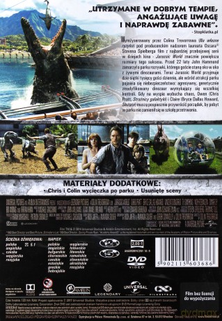Park Jurajski Kolekcja: Park Jurajski  / Park Jurajski 2. Zaginiony świat / Park Jurajski 3 / Jurassic World / Jurassic World: Upadłe Królestwo Pakiet [5DVD]