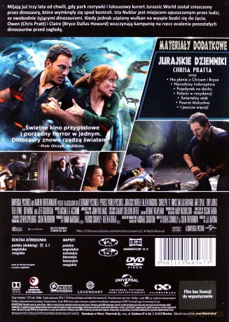 Park Jurajski Kolekcja: Park Jurajski  / Park Jurajski 2. Zaginiony świat / Park Jurajski 3 / Jurassic World / Jurassic World: Upadłe Królestwo Pakiet [5DVD]
