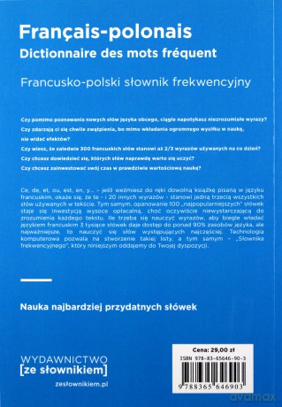 Dictionnaire francais-polonais des mots frequents. Francusko-polski słownik frekwencyjny - Opracowanie zbiorowe [KSIĄŻKA]
