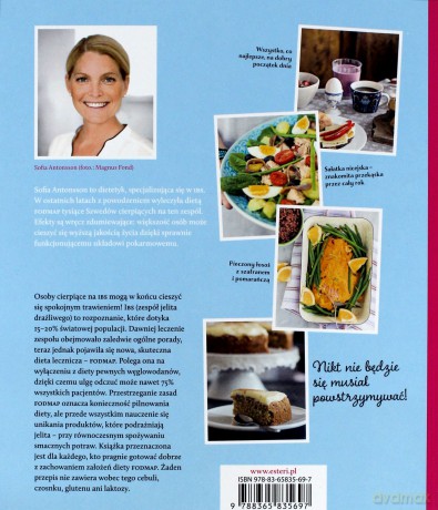 Jedz zgodnie z dietą Fodmap. Bez objawów zespołu jelita drażliwego - Sofia Antonsson [KSIĄŻKA]