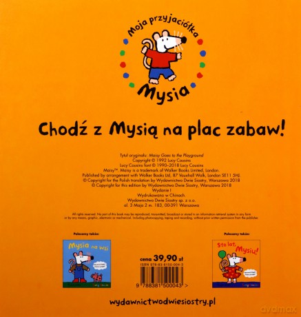 Mysia na placu zabaw - Lucy Cousins [KSIĄŻKA]