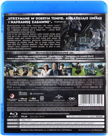 Park Jurajski / Park Jurajski 2. Zaginiony świat / Park Jurajski 3 / Jurassic World / Jurassic World: Upadłe Królestwo Pakiet [5xBlu-Ray]