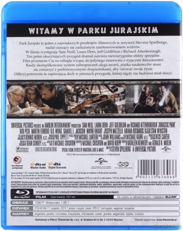 Park Jurajski / Park Jurajski 2. Zaginiony świat / Park Jurajski 3 / Jurassic World / Jurassic World: Upadłe Królestwo Pakiet [5xBlu-Ray]