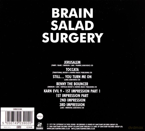 E.L.P: Brain Salad Surgery (digipack) [CD]