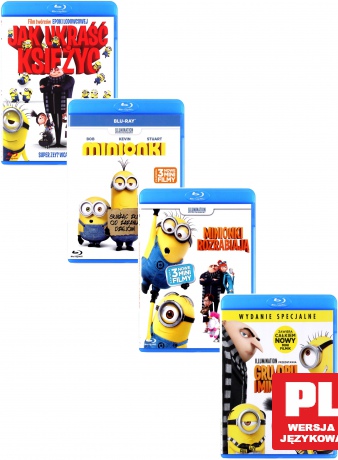 Jak ukraść księżyc / Minionki 1-4 Pakiet [4xBlu-Ray]
