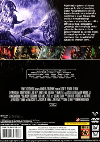 Obcy: 8 Pasażer Nostromo / Decydujące starcie / 3 / Przebudzenie / Przymierze / Kontra Predator (booklet) Pakiet [7DVD]