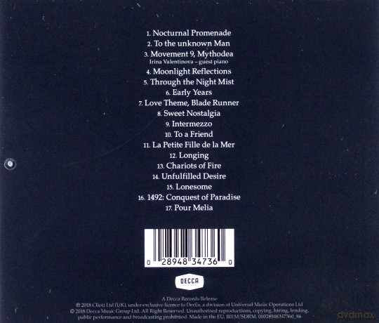 Vangelis: Nocturne. The Piano Album (PL) [CD]