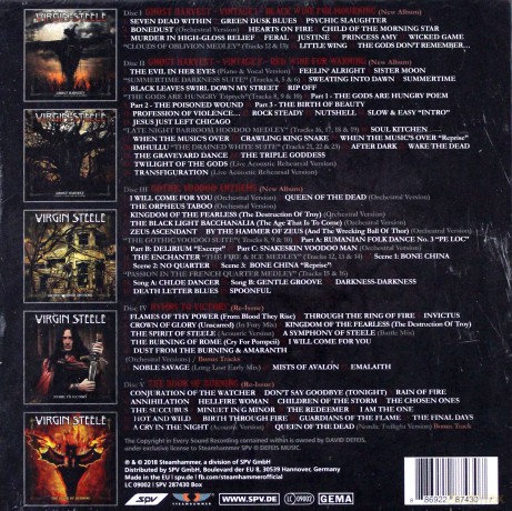 Virgin Steele: Seven Devils Moonshine [5CD]