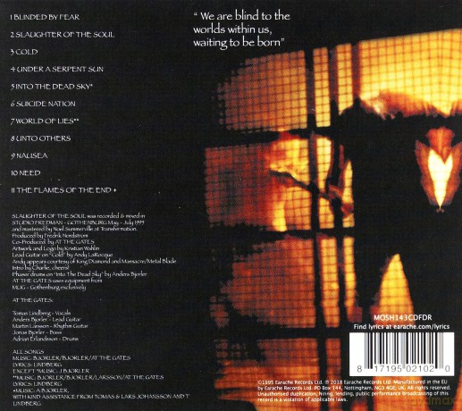 At The Gates: Slaughter Of The Soul (digipack) [CD]
