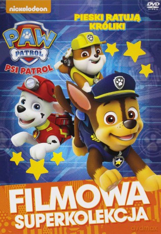 Psi Patrol: Pieski ratują króliki / Superpsa / Skarb Wilbura / Fajerwerki / Kosmitę / Psiu-Fu / Nowy Piesek Pakiet [7DVD]