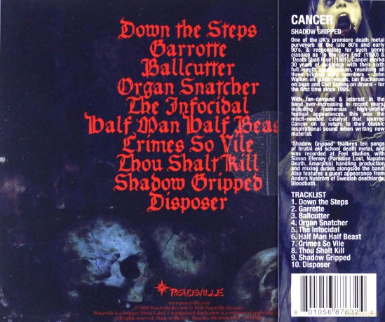 Cancer: Shadow Gripped [CD]