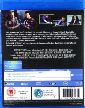 The Color Of Money (Kolor pieniędzy) [Blu-Ray]