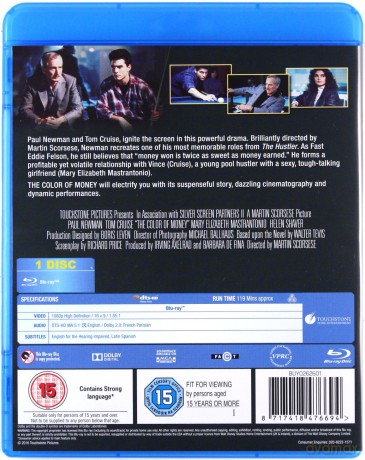 The Color Of Money (Kolor pieniędzy) [Blu-Ray]