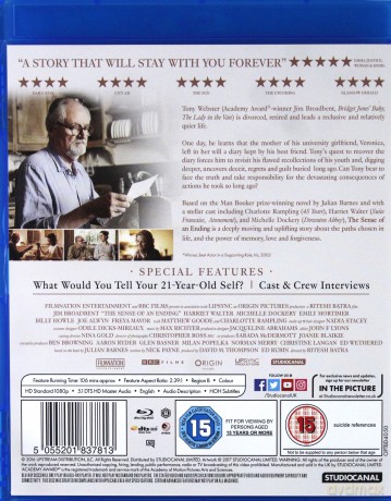 The Sense Of An Ending [Blu-Ray]