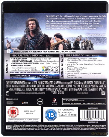 Braveheart - Waleczne Serce [Blu-Ray 4K]+[Blu-Ray]