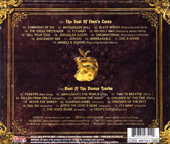 Eden's Curse: Testament - The Best Of [2CD]