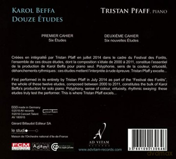 Beffa Pfaff: Douze Etudes (digipack) [CD]