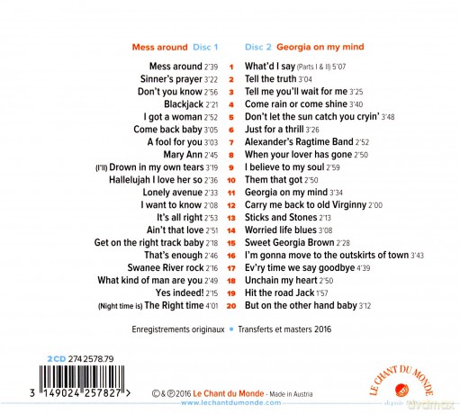 Ray Charles: Georgia On My Mind Mess Around (digipack) [2CD]