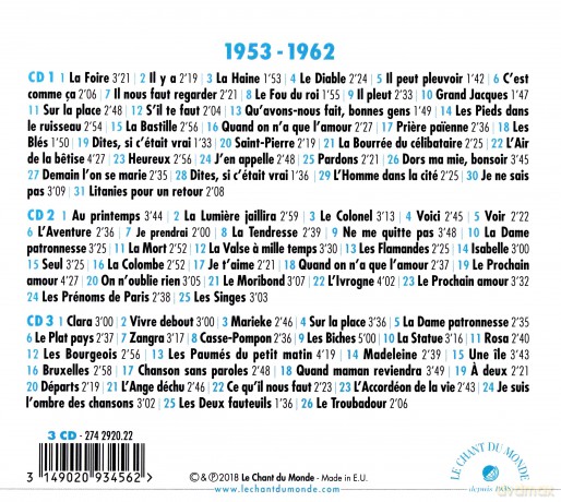 Jacques Brel: Ne Me Quitte Pas (digipack) [3CD]