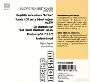 Beethoven: Sonate Op 110 Engerer (digipack) [CD]