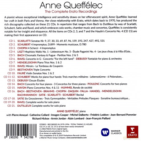Anne Queffelec: Anne Queffelec, The Complete Erato Recordings [BOX] [21CD]